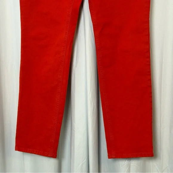 Boden Cambridge Ankle Skimmer Coral Orange Jeans 8L Preppy - Picture 7 of 13